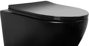 Сидіння для унітазу REA FLAT BLACK * №4