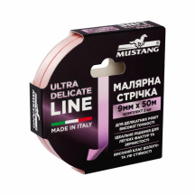 Малярна стрічка рисова MUSTANG ULTRA DELICATE LINE рожева 9мм*50м