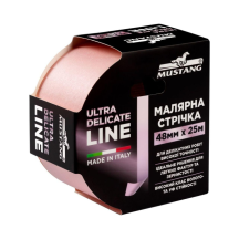 Малярная лента рисовая Mustang Ultra Delicate Line 48 мм x 25 м, деликатная розовая