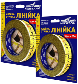 Клейка Лінійка MUSTANG 18мм*20м №1