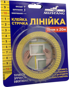 Клейка Лінійка MUSTANG 18мм*20м №2