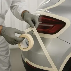 Стрічка малярна SENSO BIANCO AUTO 80°С Біла 24mm*40 м №2