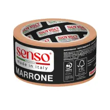 Лента малярная SENSO MARRONE AUTO 110°C, коричневая, 48 мм × 40