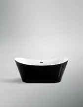 Ванна VBI MARMOLADA BLACK 170 x 75 отдельностоящая