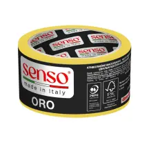 Лента малярная SENSO ORO AUTO 130°C, жёлтая, 48 мм × 40 м