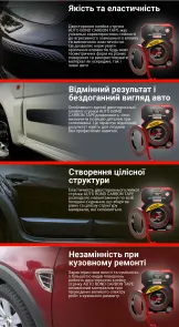 Двусторонняя клейкая лента AUTO BOND CARBON TAPE 9 мм × 5 м №3