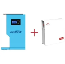 Комплект Інвертор+Акумулятор:REDBO RB5548-5-100A-N+LiFePo4 - BAT-5KWH-51.2V 51.2V, 100Ah RITAR