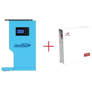 Комплект Інвертор+Акумулятор:REDBO RB5548-5-100A-N+LiFePo4 - BAT-5KWH-51.2V 51.2V, 100Ah RITAR №1