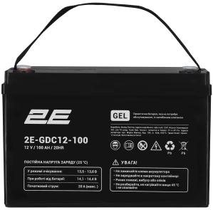 Аккумулятор 2E GDC, 12В, 100Ач, GEL №1