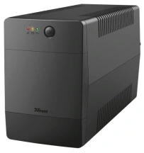 Trust Paxxon ИБП 1500 ВА Источник бесперебойного питания с 4 стандартными настенными розетками ЧЕРНЫЙ
