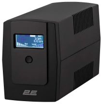 Источник бесперебойного питания 2E DD850, 850ВА/480ВТ, ЖК-ДИСПЛЕЙ, USB, 2xSchuko