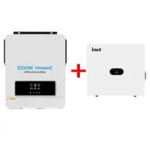 Комплект Інвертор+Акумулятор:EDON EPM-ECO-6,2KW+INVT LiFePO4 51.2V 100Ah 5.12kWh