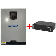 Комплект Інвертор+Акумулятор:REDBO RB-5548-5-100A-O+LiFePo4 - R-LFP51.2V100AH RITAR