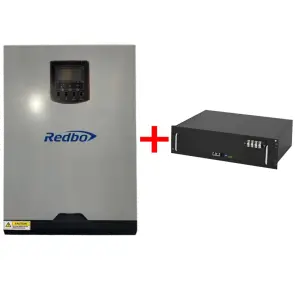 Комплект Інвертор+Акумулятор:REDBO RB-5548-5-100A-O+LiFePo4 - R-LFP51.2V100AH RITAR №1