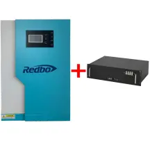 Комплект Інвертор+Акумулятор:REDBO RB5548-5-100A-N+LiFePo4 - R-LFP51.2V100AH RITAR