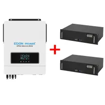 Комплект Інвертор+2 Акумулятори:EDON EPM-MAX-10,2KW+LiFePo4 - R-LFP51.2V100AH RITAR