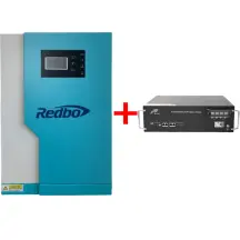 Комплект Інвертор+Акумулятор:REDBO RB5548-5-100A-N+Ritar LiFePO4 48V 100Ah 4800Wh BMS100