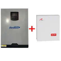 Комплект Інвертор+Акумулятор:REDBO RB-5548-5-100A-O+LiFePo4 - BAT-5KWH-51.2V 51.2V, 100Ah RITAR
