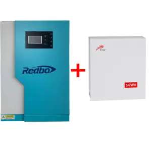 Комплект Інвертор+Акумулятор:REDBO RB5548-5-100A-N+LiFePo4 - BAT-5KWH-51.2V 51.2V, 100Ah RITAR №2