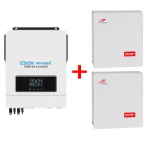 Гібридний інвертор EDON EPM-MAX-10,2KW+Аккумулятор LiFePo4 - BAT-10KWH-51.2V 51.2V, 200Ah RITAR