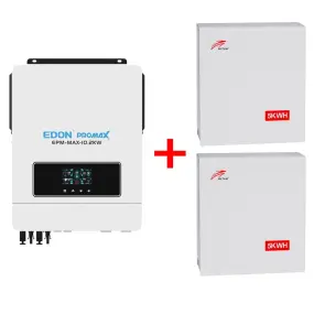 Гібридний інвертор EDON EPM-MAX-10,2KW+Аккумулятор LiFePo4 - BAT-10KWH-51.2V 51.2V, 200Ah RITAR №1