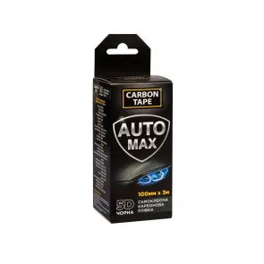 Самоклеюча карбонова плівка AUTO MAX 5D CARBON TAPE 100мм*3м чорна №3