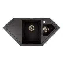 Гранітна мийка для кухні Platinum 9950 PANDORA матовий Моріон в магазині TVOE