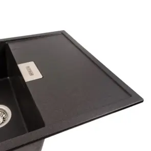 Гранітна мийка для кухні Platinum 8650 DIAMOND матовий Моріон №4