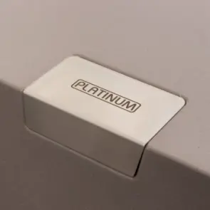 Гранитная кухонная мойка Платина 8650 DIAMOND матовая дюна №6