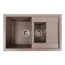 Гранитная кухонная мойка Platinum 7850W TOSKANA matte Dune