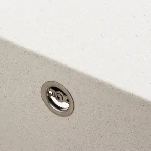 Гранітна мийка для кухні Platinum 7950 AZURIT матова Біла в крапку №6