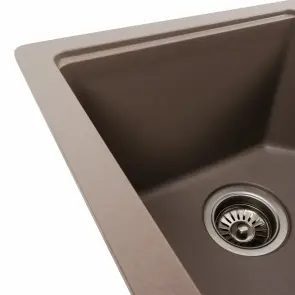 Гранітна мийка для кухні Platinum 7850 HARMONY матова Дюна №6