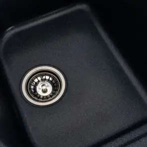 Гранітна мийка для кухні Platinum 7950 Equatoria матова Антрацит №6
