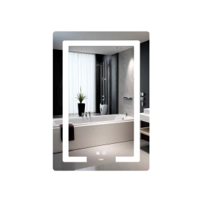 Зеркало Lidz Kubis (KU2) 600х800 с LED-подсветкой Touch, с антизапотеванием, с димером, рег. яркости LD78LF937608048449 №1