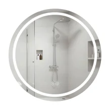 Зеркало Qtap Mideya R800 с LED-подсветкой Touch, с антизапотеванием, димером QT2078NCR8080W