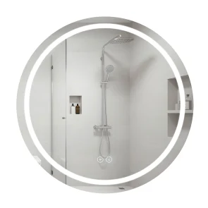 Зеркало Qtap Mideya R800 с LED-подсветкой Touch, с антизапотеванием, димером QT2078NCR8080W №1