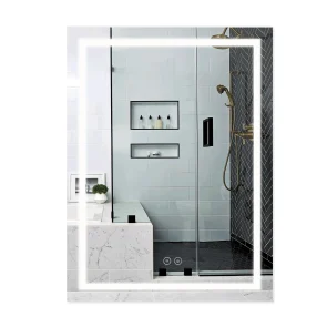 Зеркало Qtap Mideya (DC-F937) 600х800 с LED-подсветкой Touch, с антизапотеванием, димером QT2078F937W №1