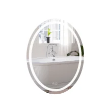 Зеркало Qtap Mideya 500х700 с LED-подсветкой Touch, с антизапотеванием, димером QT2078NCR5070W
