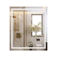 Зеркало Qtap Mideya (MI1) 700х800 с LED-подсветкой Touch, с антизапотеванием, димером QT2078DCF7080W