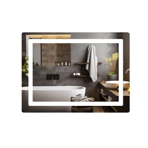 Дзеркало Lidz Kubis (KU2) 800х600 з LED-підсвічуванням Touch, з антизапотіванням, з димером, рег. яскравості LD78LF9048060 №2