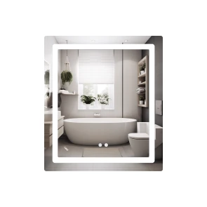 Зеркало Lidz Kubis 700х800 с LED-подсветкой Touch, с антизапотеванием, с димером, рег. яркости LD78LF9047080 №2