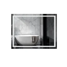 Зеркало Qtap Mideya 900х700 с LED-подсветкой Touch, с антизапотеванием, с димером QT2078NCF9070W