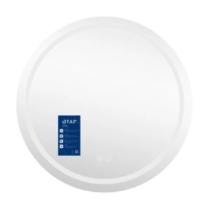 Зеркало Qtap Mideya (MI6) R900 с LED-подсветкой Touch, с антизапотеванием, димером, рег. яркости QT2078NCR9090W №10
