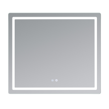 Зеркало Qtap Mideya (MI2) 800х700 с LED-подсветкой Touch, с антизапотеванием, с димером, рег. яркости QT2078NCF807048476