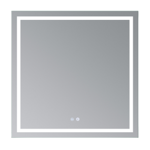 Зеркало Qtap Mideya (MI1) 800x800 с LED-подсветкой Touch, с антизапотеванием, димером, рег. яркости QT2078NCF808048477 №7