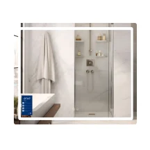 Зеркало Qtap Mideya (MI2) 900х700 с LED-подсветкой Touch, с антизапотеванием, с димером, рег. яркости QT2078NCF9070