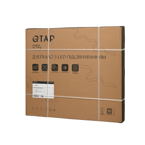 Дзеркало Qtap Mideya (MI2) 800х700 з LED-підсвічуванням Touch, з антизапотіванням, з димером, рег. яскравості QT2078NCF807048476 №30
