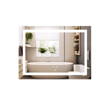 Зеркало Lidz Kubis (KU1) 700х500 с LED-подсветкой Touch, с антизапотеванием, с димером, рег. яркости LD78LF90448485