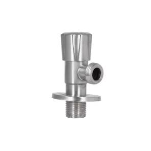 Кран кутовий Thermo Alliance Standart 1/2"ЗЗ нерж., з керам. буксою TAS347W1515SS №13