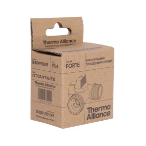 Кран приладовий кульовий Thermo Alliance Forte 1/2"х3/4"х1/2" SF186W152015 №34